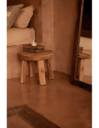 La boîte à mouchoirs classique en rotin - marron naturel