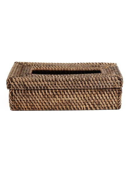 La boîte à mouchoirs classique en rotin - marron naturel