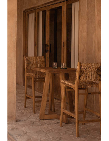 Le tabouret de bar Puquta - Naturel - IntérieurBazar Bizar