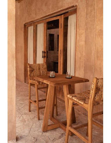 Le tabouret de bar Puquta - Naturel - IntérieurBazar Bizar