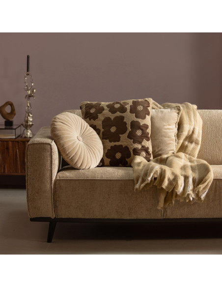 Canapé Statement 3 Places 230cm Velours wheatfield