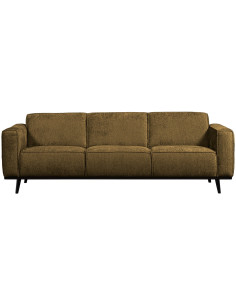 Canapé Statement 3 Places 230cm Velours brass Woood