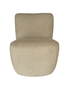 Fauteuil Eve chenille beige opjet