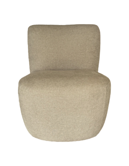 Fauteuil Eve chenille beige opjet