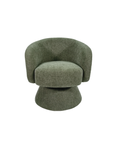 Fauteuil Manon chenille kaki pivotant opjet