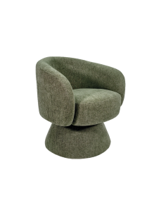 Fauteuil Manon chenille kaki pivotant opjet 2