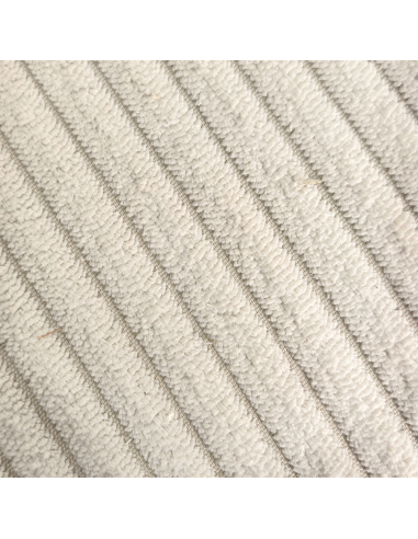 Fauteuil Manon velours côtelé beige pivotant opjet