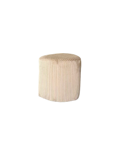 Tabouret Eve velours côtelé beige opjet