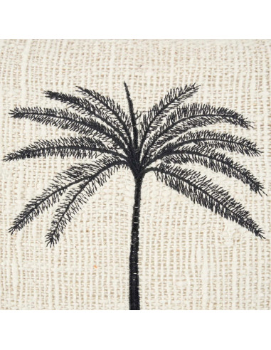Housse de coussin Gili Palm - Noir naturelBazar Bizar
