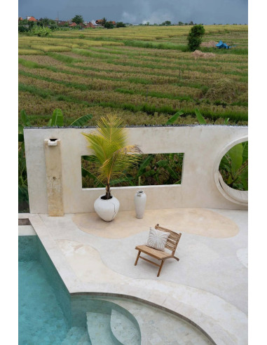 Housse de coussin Isla Palm - Blanc naturelBazar Bizar