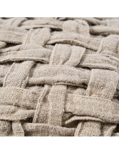 Housse de coussin Crossier en lin - NaturelBazar Bizar