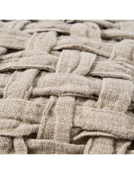 Housse de coussin Crossier en lin - NaturelBazar Bizar
