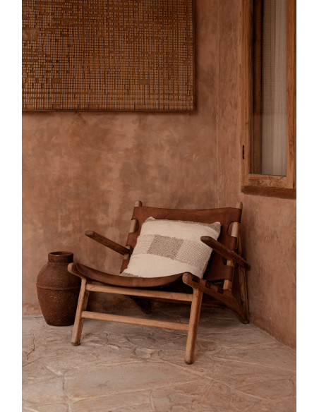 Housse de coussin en lin naturel - Blanc naturelBazar Bizar