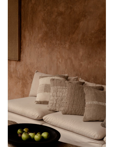 Housse de coussin en lin naturel - Blanc naturelBazar Bizar