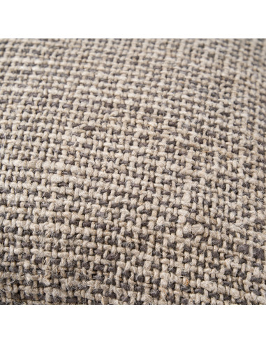 Housse de coussin en lin grain? - Noir naturelBazar Bizar