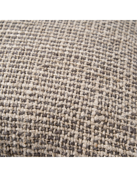 Housse de coussin en lin grain? - Noir naturelBazar Bizar