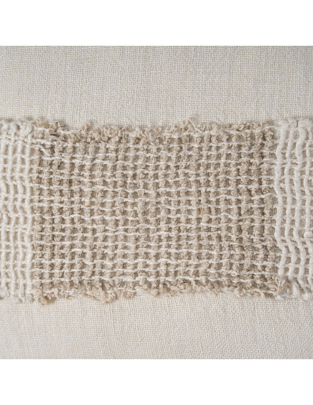Housse de coussin en lin naturel - Blanc naturelBazar Bizar