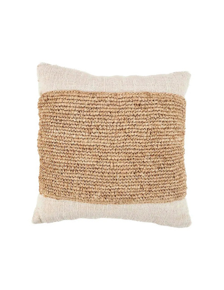 Housse de coussin en raphia naturelBazar Bizar