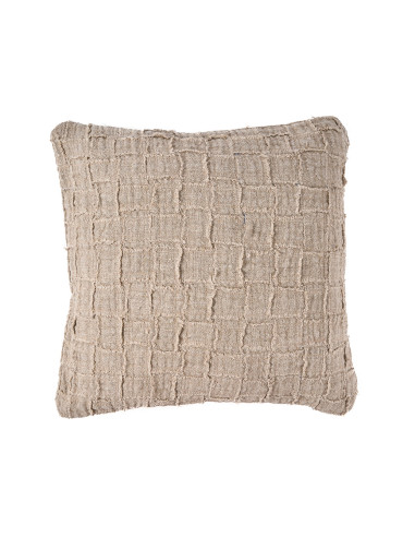 Housse de coussin en lin Damier - NaturelBazar Bizar