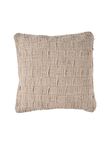 Housse de coussin en lin Damier - NaturelBazar Bizar