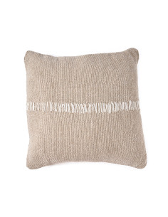 Housse de coussin ? points de lin - Blanc naturelBazar Bizar