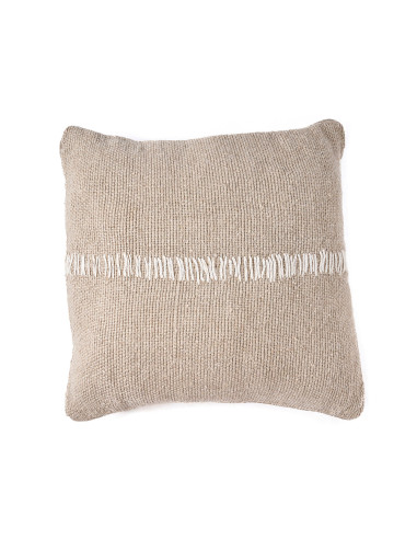 Housse de coussin ? points de lin - Blanc naturelBazar Bizar