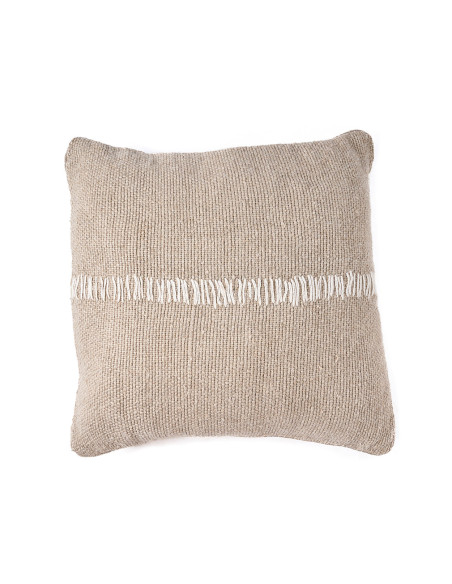 Housse de coussin ? points de lin - Blanc naturelBazar Bizar