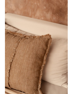 Housse de coussin ? franges Sahara - Marron naturel - 50x50Bazar Bizar 2