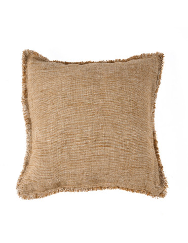 Housse de coussin ? franges Sahara - Marron naturel - 50x50Bazar Bizar
