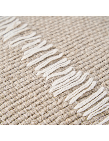 Housse de coussin ? points de lin - Blanc naturelBazar Bizar