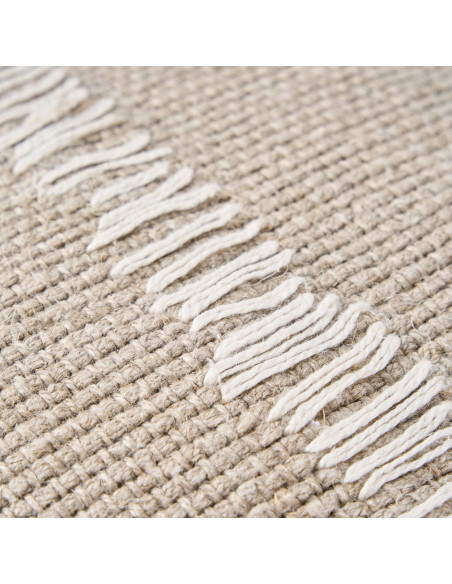 Housse de coussin ? points de lin - Blanc naturelBazar Bizar