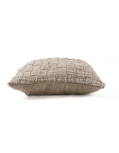 Housse de coussin en lin Damier - NaturelBazar Bizar