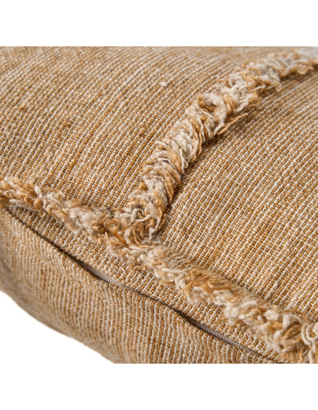 Housse de coussin ? franges Sahara - Marron naturel - 50x50Bazar Bizar