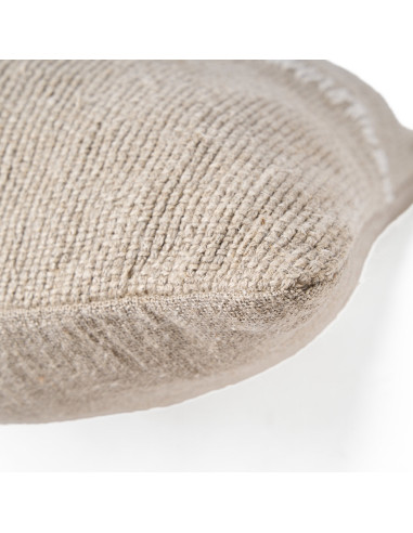 Housse de coussin ? points de lin - Blanc naturelBazar Bizar
