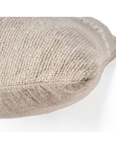 Housse de coussin ? points de lin - Blanc naturelBazar Bizar