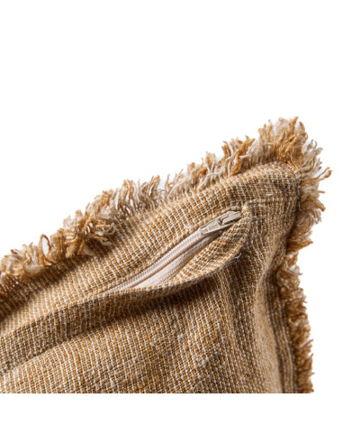 Housse de coussin ? franges Sahara - Marron naturel - 50x50Bazar Bizar