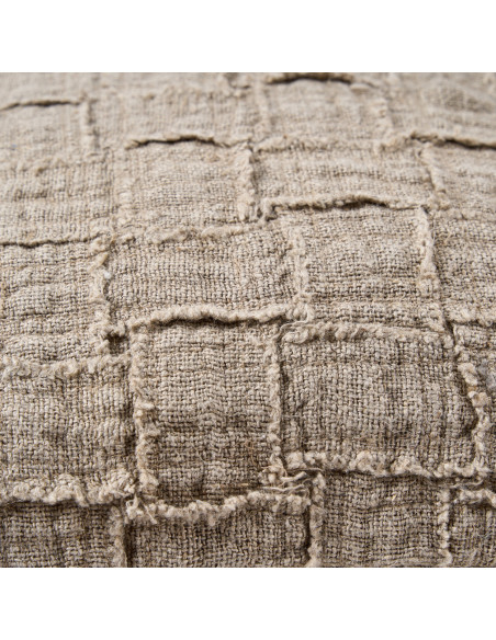 Housse de coussin en lin Damier - NaturelBazar Bizar