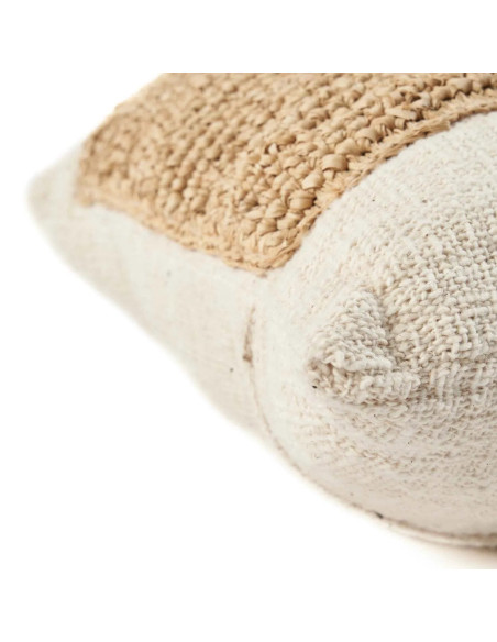 Housse de coussin en raphia naturelBazar Bizar