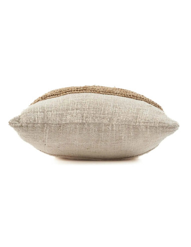 Housse de coussin en raphia naturelBazar Bizar