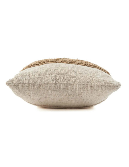 Housse de coussin en raphia naturelBazar Bizar