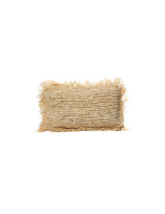 Housse de coussin rectangulaire en raphia naturel - 30 x 50Bazar Bizar