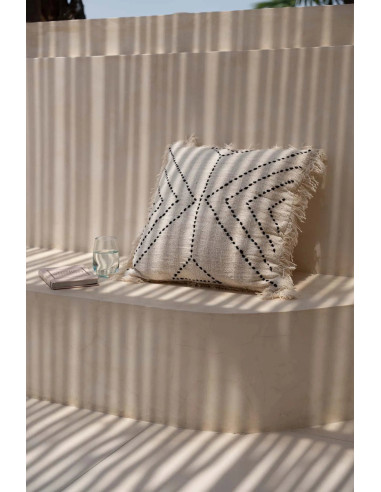 Housse de coussin Tribal - Noir naturelBazar Bizar
