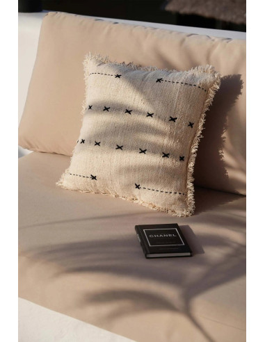 Housse de coussin French Kiss - Noir naturelBazar Bizar
