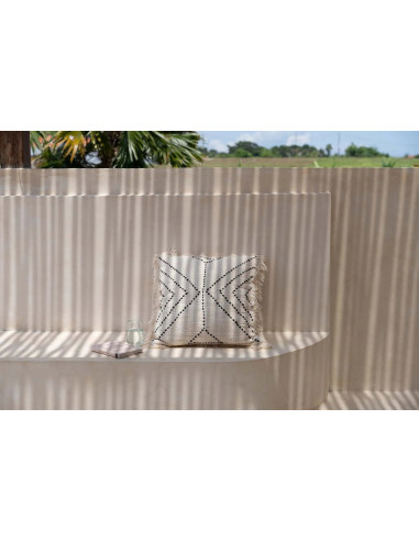 Housse de coussin Tribal - Noir naturelBazar Bizar