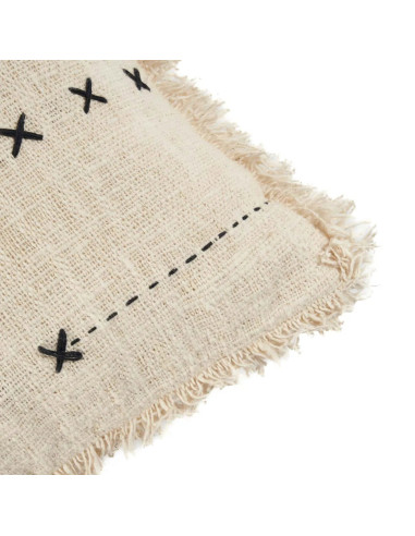 Housse de coussin French Kiss - Noir naturelBazar Bizar