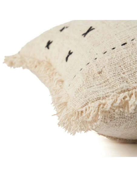 Housse de coussin French Kiss - Noir naturelBazar Bizar