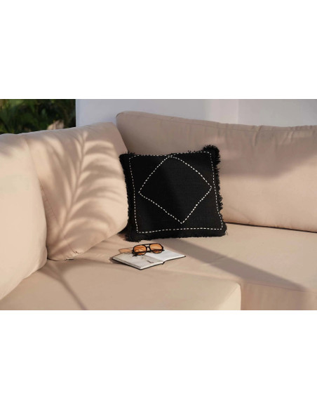 Housse de coussin Kasbah - Noir et blancBazar Bizar