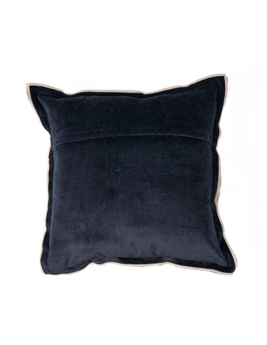 Housse de coussin ? rayures nordiques - Noir naturel - 50x50Bazar Bizar
