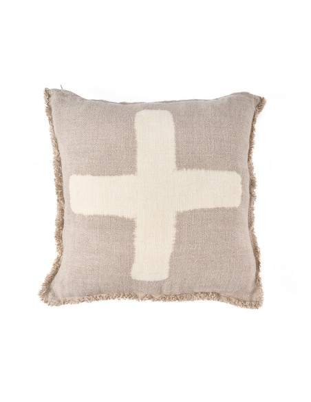 Housse de coussin Ivory Cross - Blanc naturel - 50x50Bazar Bizar