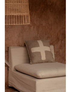 Housse de coussin Ivory Cross - Blanc naturel - 50x50Bazar Bizar 2
